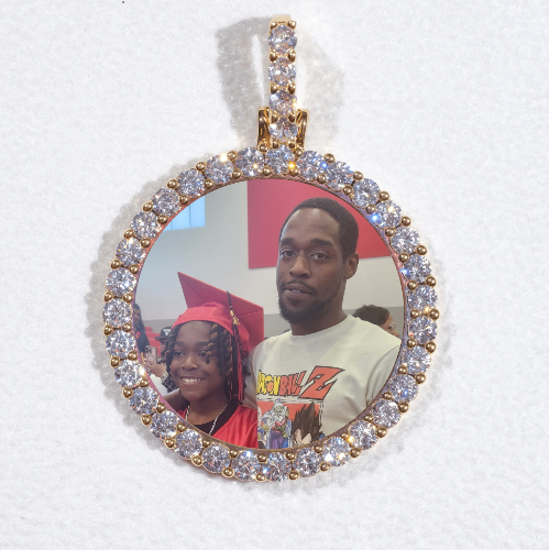3D CIRCLE CUSTOM PICTURE PENDANT SMALL SIZE