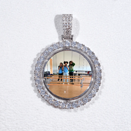 3D Spinning 2-Faced Custom Picture Pendant