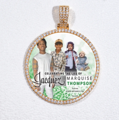 MEDIUM 3D CIRCLE CUSTOM PICTURE PENDANT