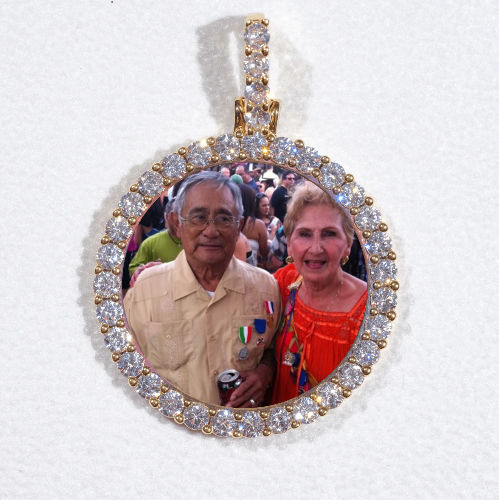 3D CIRCLE CUSTOM PICTURE PENDANT SMALL SIZE