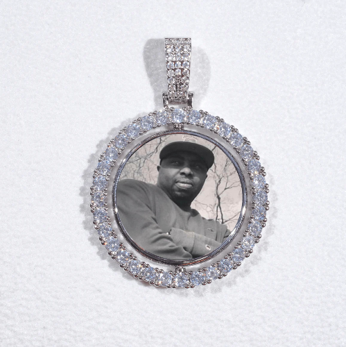 3D Spinning 2-Faced Custom Picture Pendant