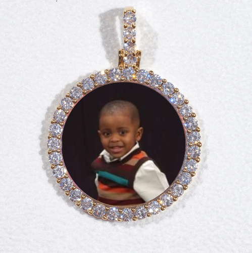 3D CIRCLE CUSTOM PICTURE PENDANT SMALL SIZE