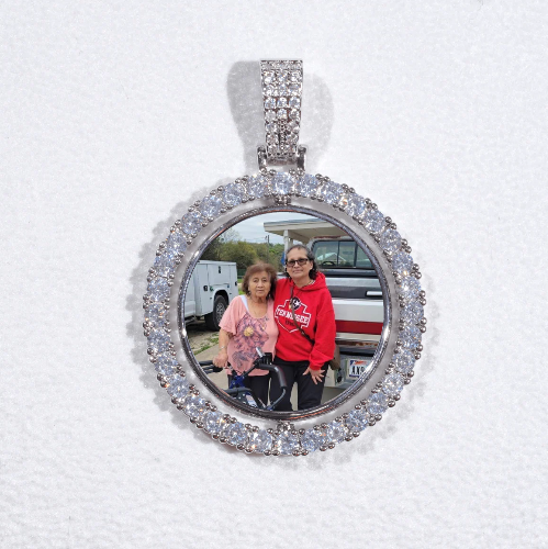 3D Spinning 2-Faced Custom Picture Pendant