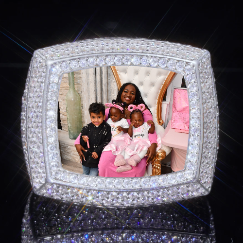 3D CUSTOM PICTURE ICED RING