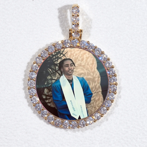 3D CIRCLE CUSTOM PICTURE PENDANT SMALL SIZE
