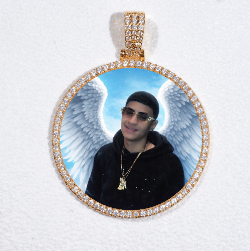 MEDIUM 3D CIRCLE CUSTOM PICTURE PENDANT