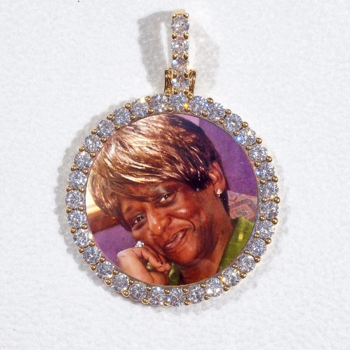 3D CIRCLE CUSTOM PICTURE PENDANT SMALL SIZE