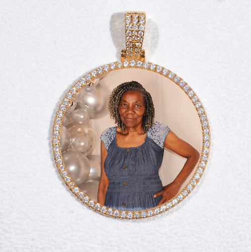 MEDIUM 3D CIRCLE CUSTOM PICTURE PENDANT