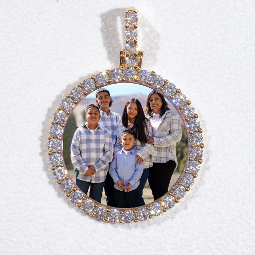 3D CIRCLE CUSTOM PICTURE PENDANT SMALL SIZE