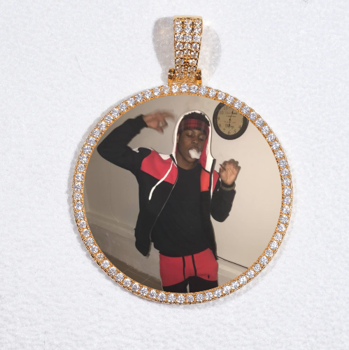 MEDIUM 3D CIRCLE CUSTOM PICTURE PENDANT