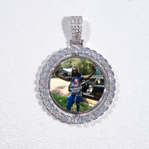 3D Spinning 2-Faced Custom Picture Pendant