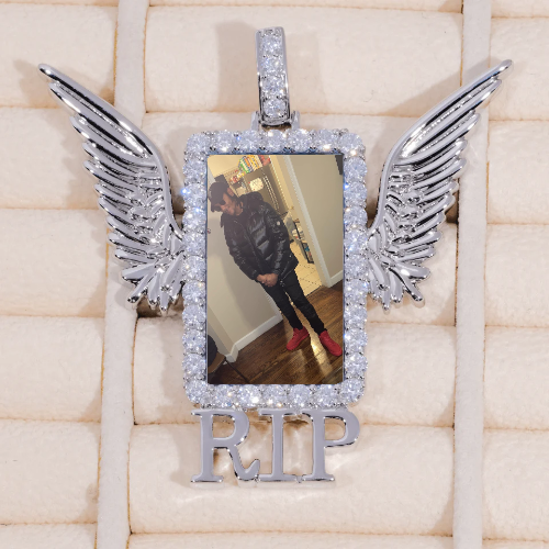 RIP WING 3D CUSTOM PICTURE PENDANT