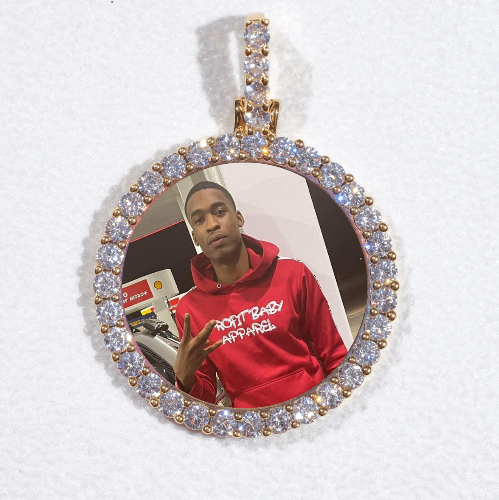 3D CIRCLE CUSTOM PICTURE PENDANT SMALL SIZE