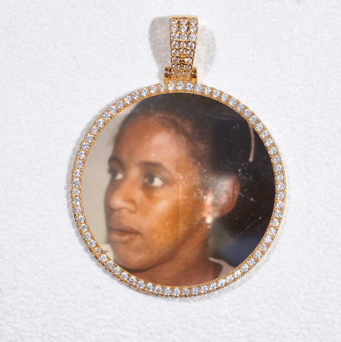 MEDIUM 3D CIRCLE CUSTOM PICTURE PENDANT