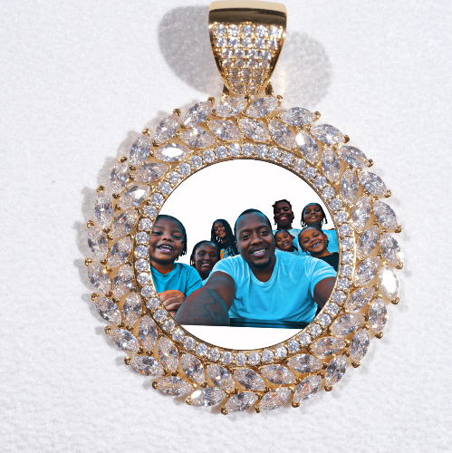 Large 3D Wheat Ear Custom Picture Pendant