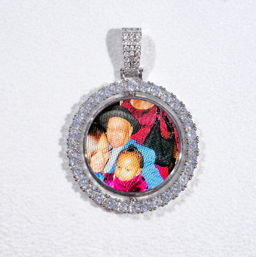 3D Spinning 2-Faced Custom Picture Pendant