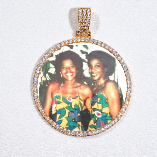 MEDIUM 3D CIRCLE CUSTOM PICTURE PENDANT