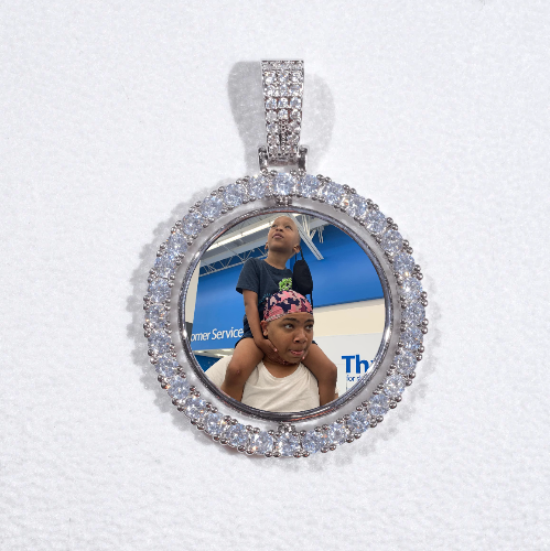3D Spinning 2-Faced Custom Picture Pendant
