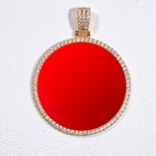 MEDIUM 3D CIRCLE CUSTOM PICTURE PENDANT