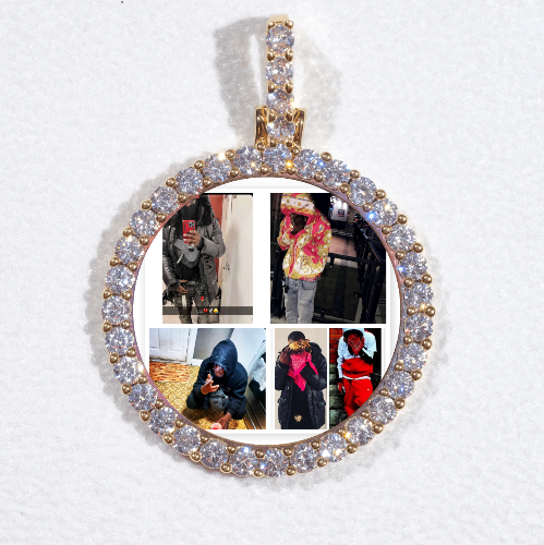 3D CIRCLE CUSTOM PICTURE PENDANT SMALL SIZE
