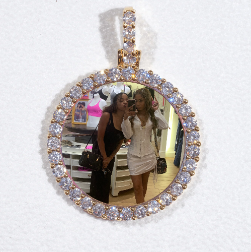 3D CIRCLE CUSTOM PICTURE PENDANT SMALL SIZE