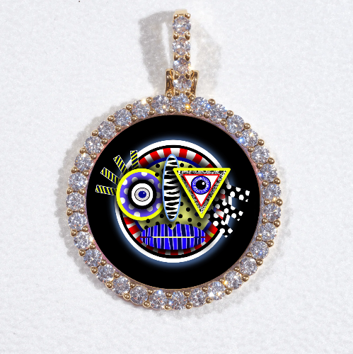 3D CIRCLE CUSTOM PICTURE PENDANT SMALL SIZE