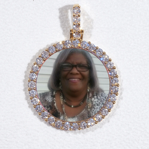 3D CIRCLE CUSTOM PICTURE PENDANT SMALL SIZE