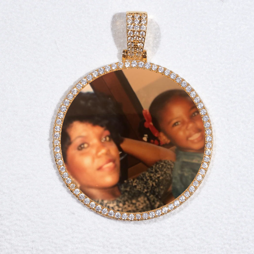 MEDIUM 3D CIRCLE CUSTOM PICTURE PENDANT