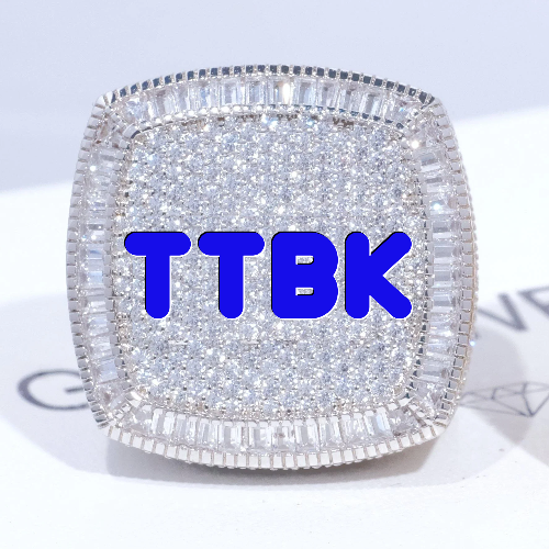 CUSTOM LETTER 3D ICED RING