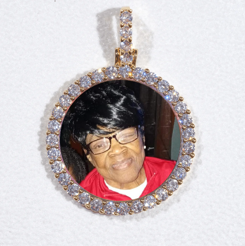 3D CIRCLE CUSTOM PICTURE PENDANT SMALL SIZE