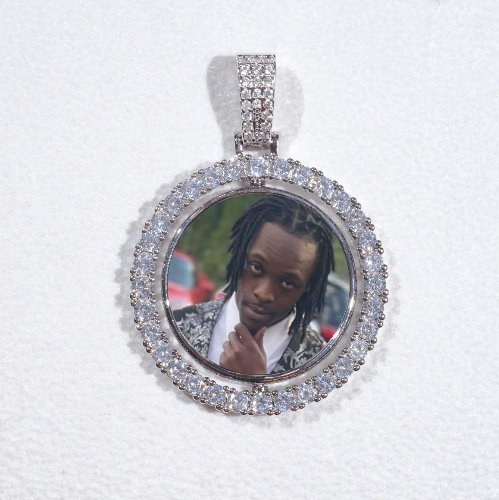 3D Spinning 2-Faced Custom Picture Pendant