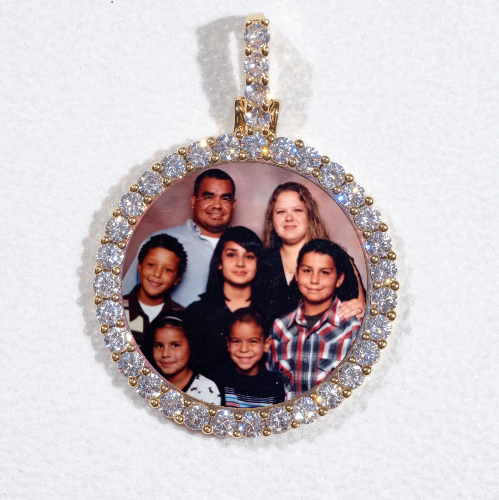 3D CIRCLE CUSTOM PICTURE PENDANT SMALL SIZE