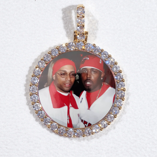 3D CIRCLE CUSTOM PICTURE PENDANT SMALL SIZE
