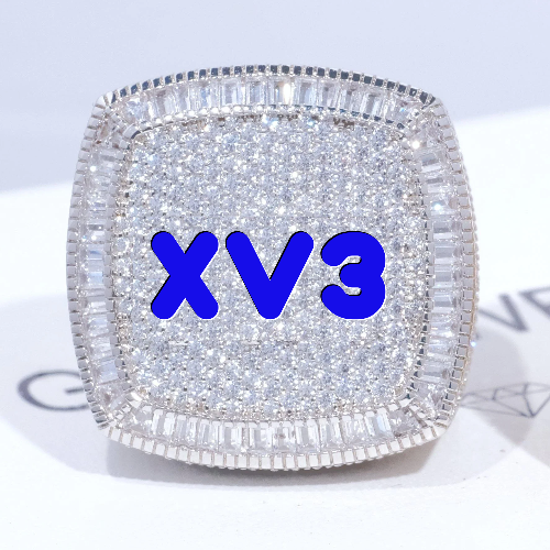 CUSTOM LETTER 3D ICED RING