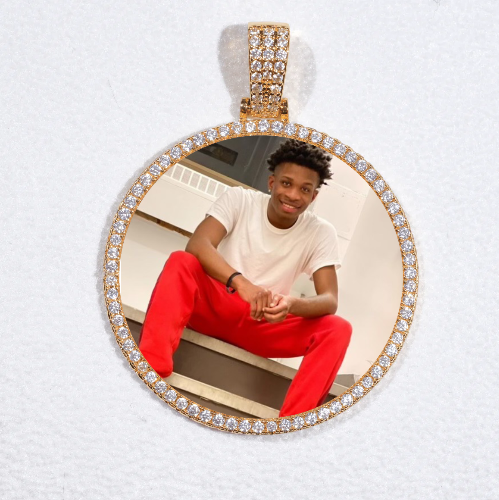 MEDIUM 3D CIRCLE CUSTOM PICTURE PENDANT