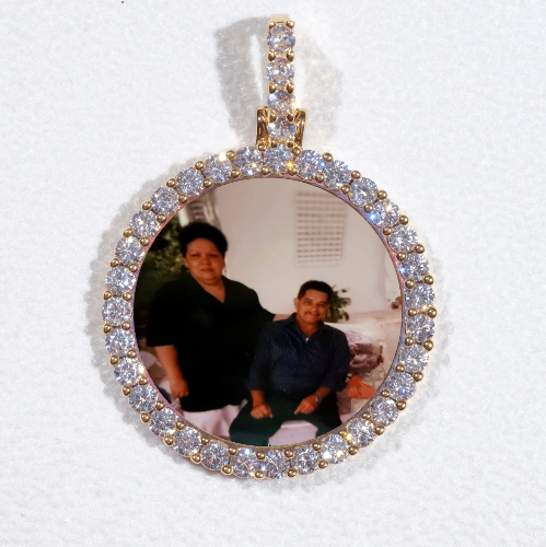 3D CIRCLE CUSTOM PICTURE PENDANT SMALL SIZE