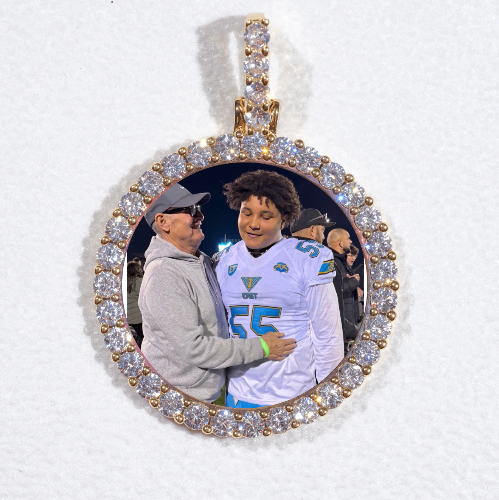 3D CIRCLE CUSTOM PICTURE PENDANT SMALL SIZE