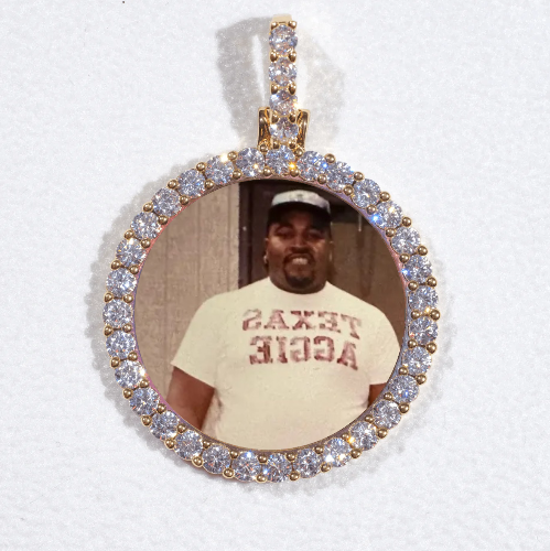 3D CIRCLE CUSTOM PICTURE PENDANT SMALL SIZE