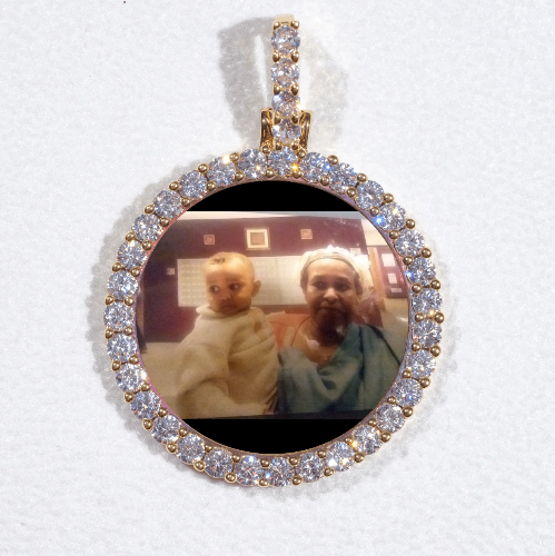 3D CIRCLE CUSTOM PICTURE PENDANT SMALL SIZE