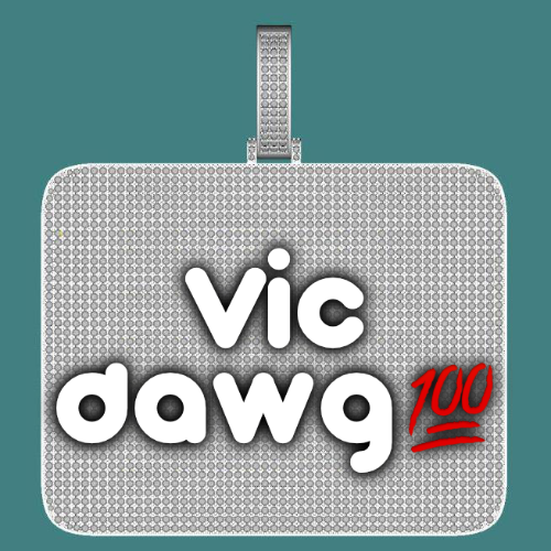 CUSTOM LETTER NECKLACE 3D BIG SQUARE