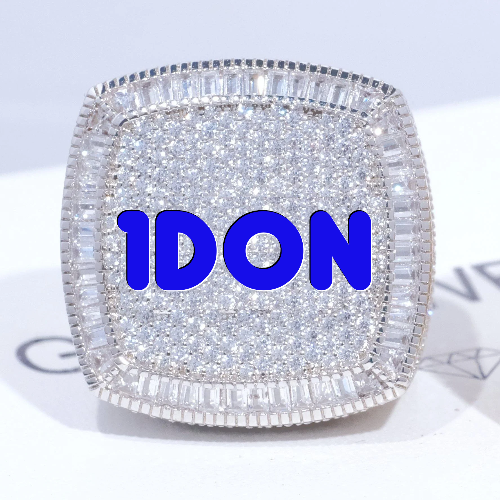 CUSTOM LETTER 3D ICED RING