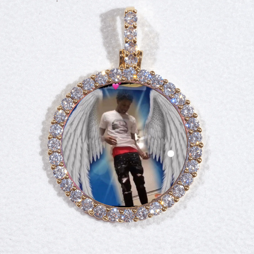 3D CIRCLE CUSTOM PICTURE PENDANT SMALL SIZE