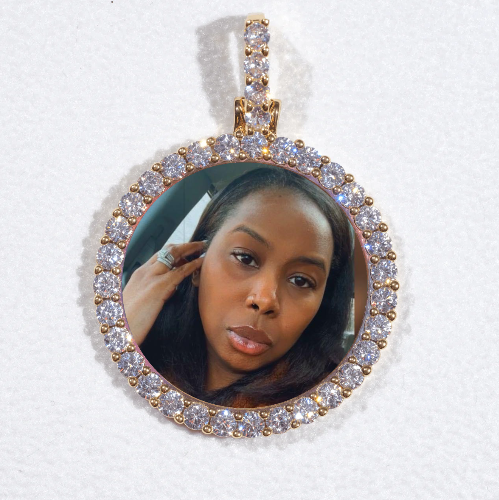 3D CIRCLE CUSTOM PICTURE PENDANT SMALL SIZE