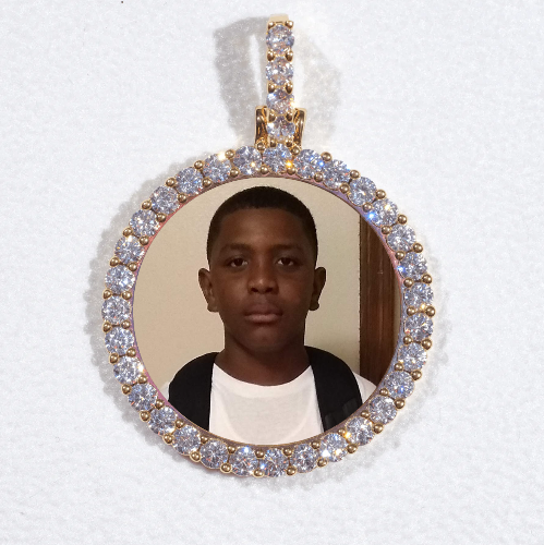 3D CIRCLE CUSTOM PICTURE PENDANT SMALL SIZE