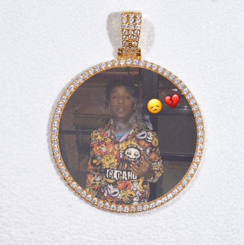 MEDIUM 3D CIRCLE CUSTOM PICTURE PENDANT