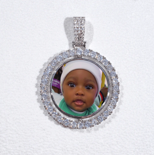 3D Spinning 2-Faced Custom Picture Pendant