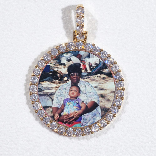3D CIRCLE CUSTOM PICTURE PENDANT SMALL SIZE