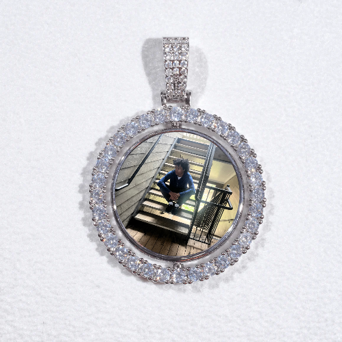 3D Spinning 2-Faced Custom Picture Pendant