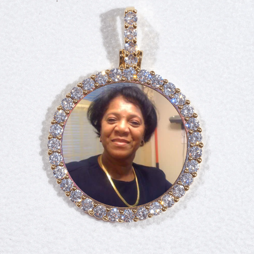 3D CIRCLE CUSTOM PICTURE PENDANT SMALL SIZE