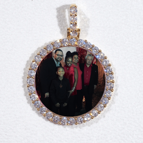 3D CIRCLE CUSTOM PICTURE PENDANT SMALL SIZE
